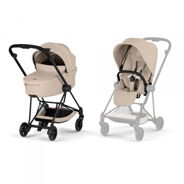CYBEX Platinum Mios 2in1 Comfort - Matt Black / Cozy beige 2026